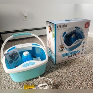 HoMedics Shower Bliss Foot Spa with Heat Boost Power